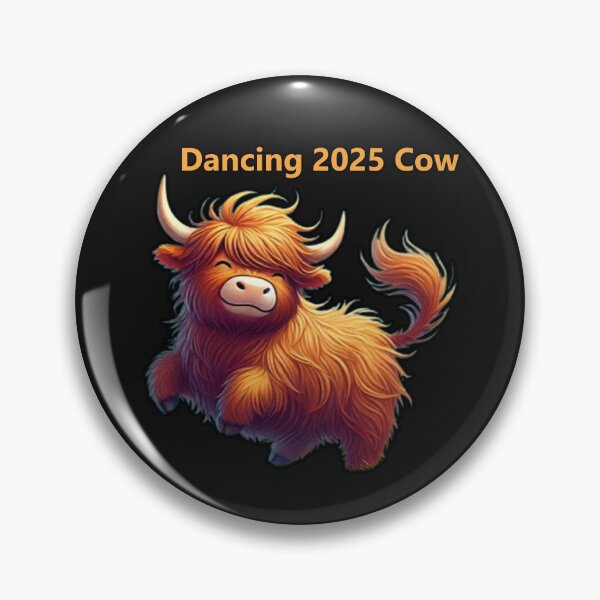 Item preview, Adorable fluffy highland cow jumping with joy designed and sold by hardingcarl2.