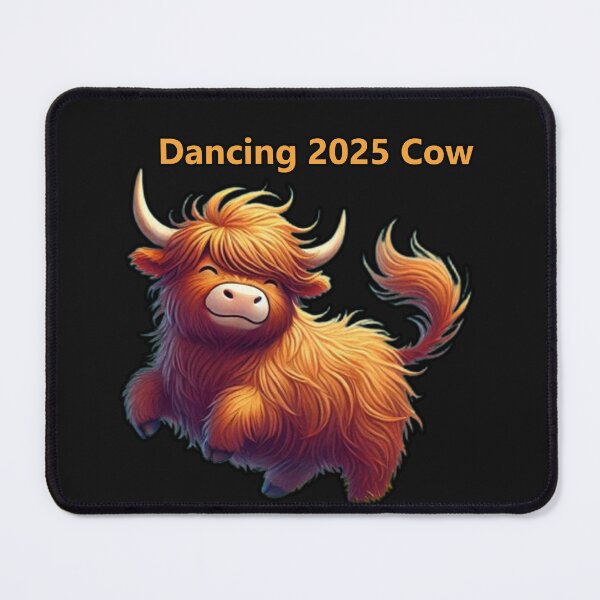 Item preview, Adorable fluffy highland cow jumping with joy designed and sold by hardingcarl2.