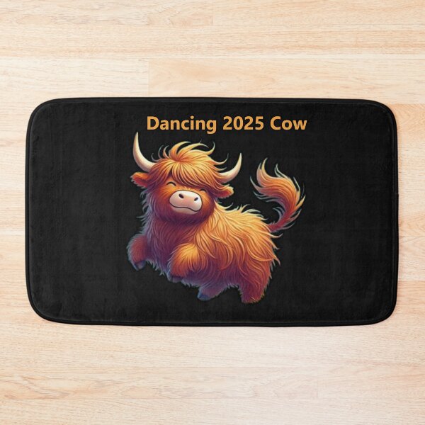 Item preview, Adorable fluffy highland cow jumping with joy designed and sold by hardingcarl2.