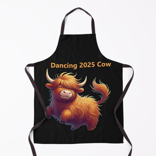 Item preview, Adorable fluffy highland cow jumping with joy designed and sold by hardingcarl2.