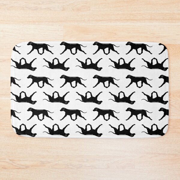 Item preview, Rhodesian Ridgeback Silhouette Pattern in Black and White designed and sold by Spinyflowerart.