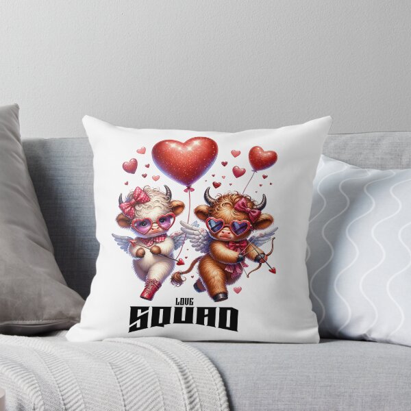 Item preview, Cupid's Highland Cows Love Squad designed and sold by EbyArts.