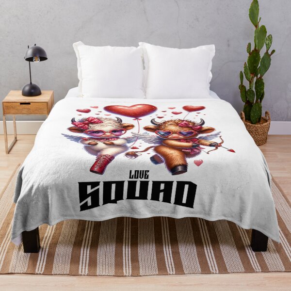 Item preview, Cupid's Highland Cows Love Squad designed and sold by EbyArts.
