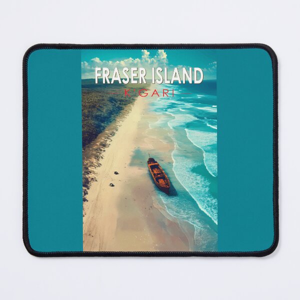 Item preview, Arte de viajes vintage en la isla Fraser de K'gari, Australia designed and sold by KrisSidDesigns.