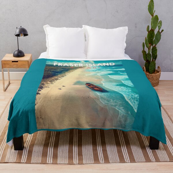 Item preview, Fraser Island K'gari Australia Travel Art Vintage designed and sold by KrisSidDesigns.