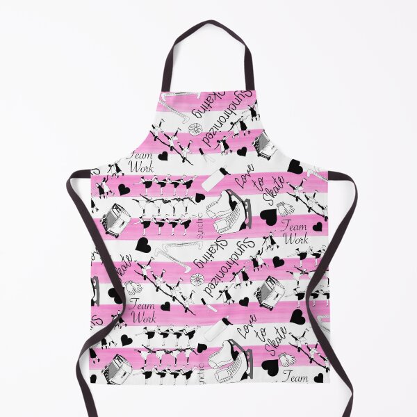 Item preview, Synchronized Skating Black and White, Striped Design on Pink designed and sold by PD-Skating.