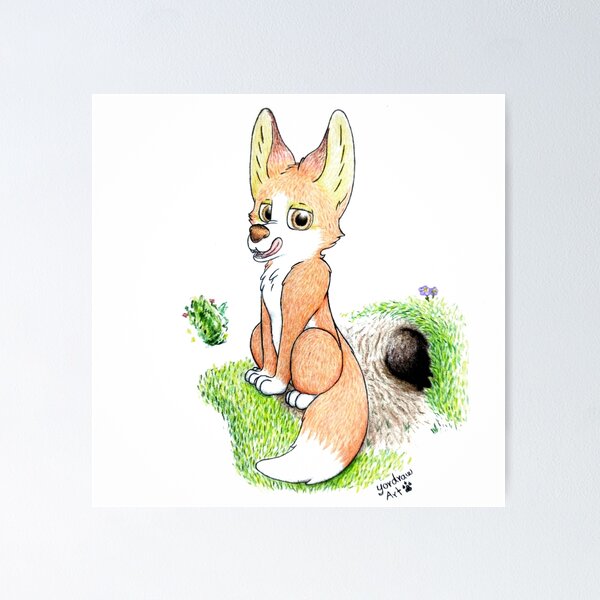Artikelvorschau, interessanter Fuchs entworfen und verkauft von Yordraw.