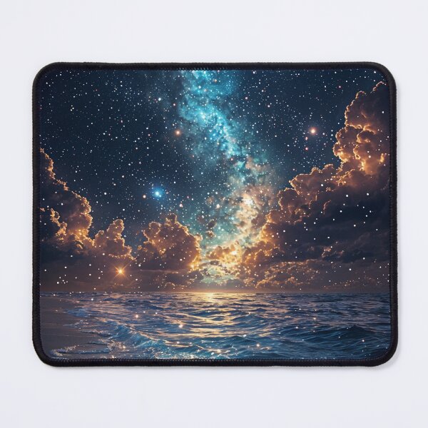 Item preview, Celestial Shores: Where the Cosmos Meets the Sea designed and sold by oanaunciuleanu.