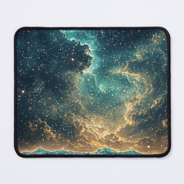 Item preview, Celestial Shores: Where the Cosmos Meets the Sea designed and sold by oanaunciuleanu.