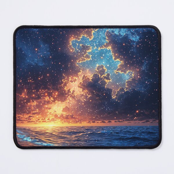 Item preview, Celestial Shores: Where the Cosmos Meets the Sea designed and sold by oanaunciuleanu.