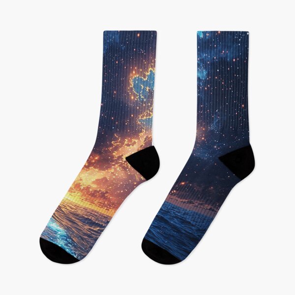 Item preview, Celestial Shores: Where the Cosmos Meets the Sea designed and sold by oanaunciuleanu.