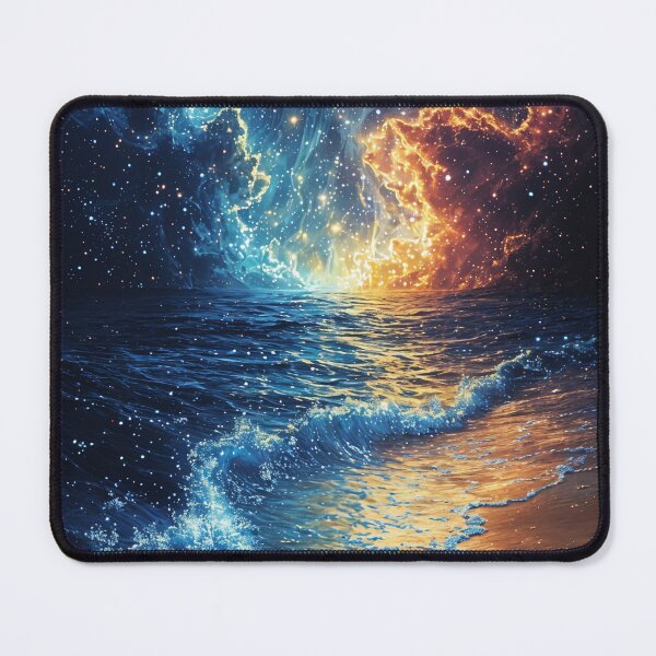 Item preview, Celestial Shores: Where the Cosmos Meets the Sea designed and sold by oanaunciuleanu.
