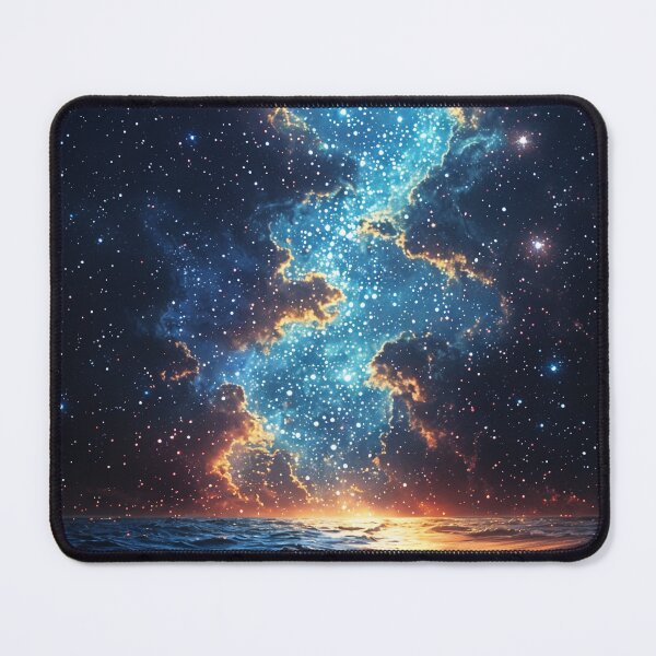Item preview, Celestial Shores: Where the Cosmos Meets the Sea designed and sold by oanaunciuleanu.