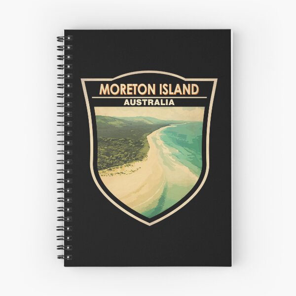 Item preview, Moreton Island Australia Travel Art Badge designed and sold by KrisSidDesigns.