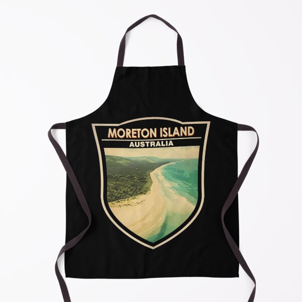 Item preview, Moreton Island Australia Travel Art Badge designed and sold by KrisSidDesigns.