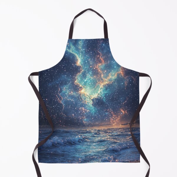 Item preview, Celestial Shores: Where the Cosmos Meets the Sea designed and sold by oanaunciuleanu.
