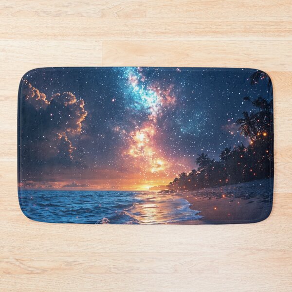 Item preview, Celestial Shores: Where the Cosmos Meets the Sea designed and sold by oanaunciuleanu.