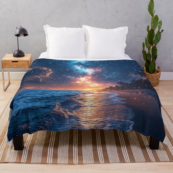 Item preview, Celestial Shores: Where the Cosmos Meets the Sea designed and sold by oanaunciuleanu.