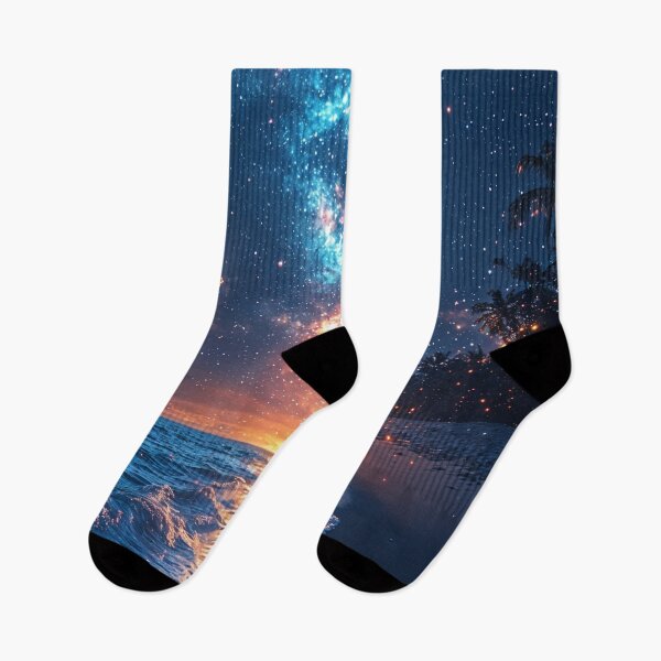 Item preview, Celestial Shores: Where the Cosmos Meets the Sea designed and sold by oanaunciuleanu.
