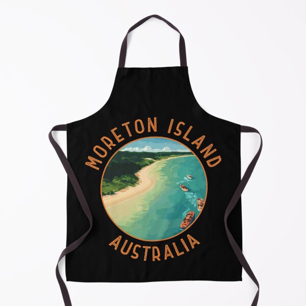 Item preview, Moreton Island Australia Retro Distressed Circle designed and sold by KrisSidDesigns.