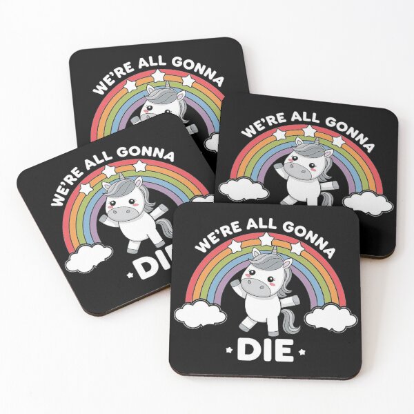 Item preview, Dark Humor Unicorn - Rainbow and Funny Quote Design designed and sold by love3617.