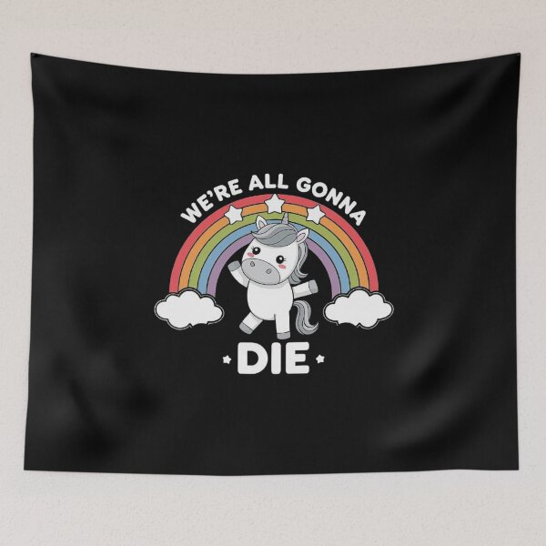 Item preview, Dark Humor Unicorn - Rainbow and Funny Quote Design designed and sold by love3617.