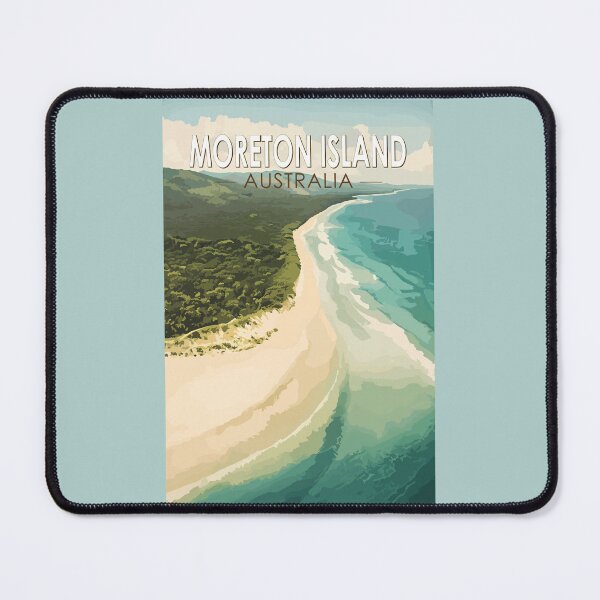 Item preview, Moreton Island Australia Travel Art Vintage designed and sold by KrisSidDesigns.