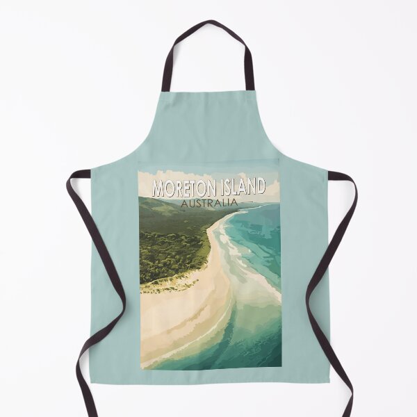 Item preview, Moreton Island Australia Travel Art Vintage designed and sold by KrisSidDesigns.
