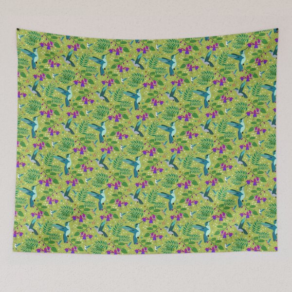 Item preview, Hummingbird in fuchsia  designed and sold by MistyLakeArt.