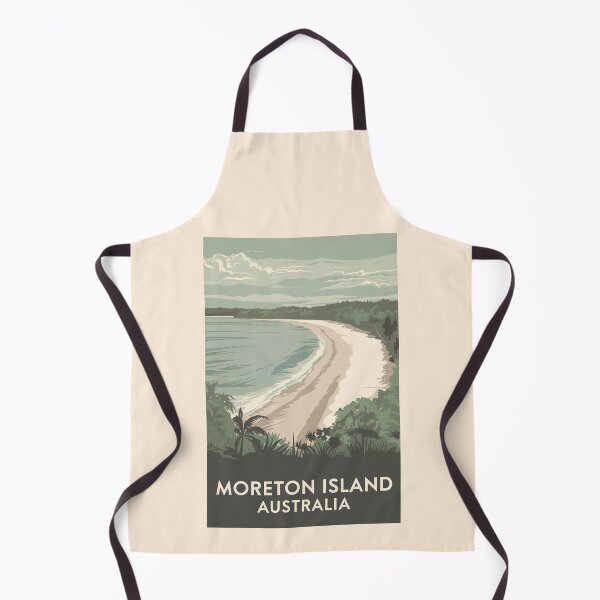 Item preview, Moreton Island Australia Illustration Travel Art Vintage designed and sold by KrisSidDesigns.