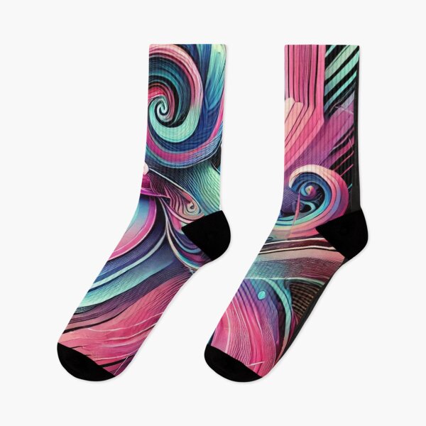 Item preview, Vibrant Swirl Geometry T-Shirt Design designed and sold by Wiredart.