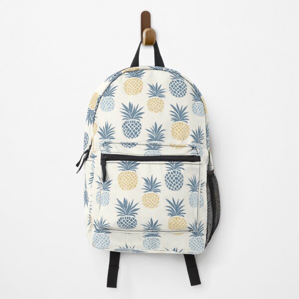 Item preview, Minimalist Pineapple Pattern in Blue and Yellow designed and sold by my-sanity.