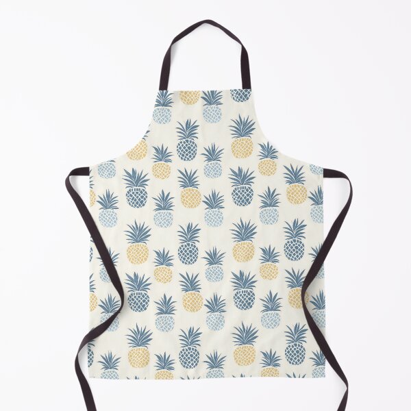 Item preview, Minimalist Pineapple Pattern in Blue and Yellow designed and sold by my-sanity.