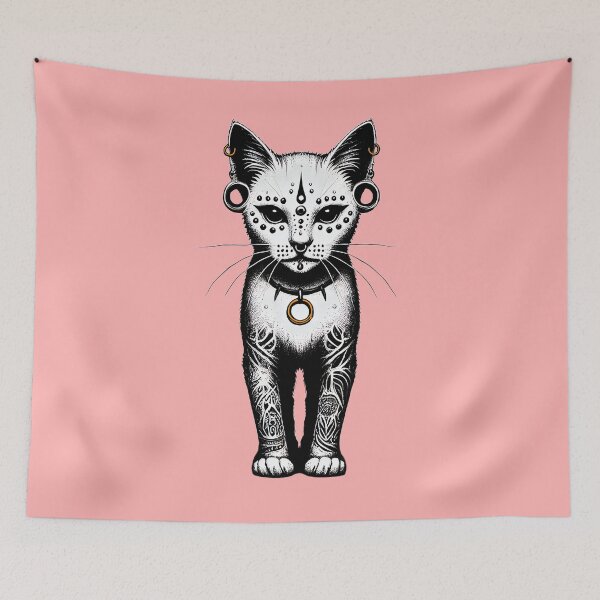 Item preview, Night Guardian Tribal Cat TSQ designed and sold by TSQ.