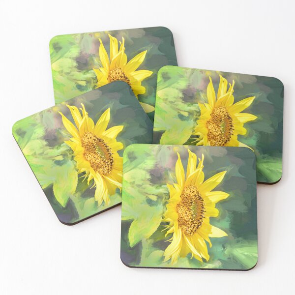 Item preview, Happy Sunflowers Helianthus Abstract X223 designed and sold by RichFrancoCars.