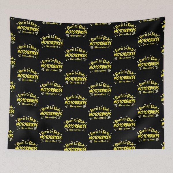 Item preview, Born to ride motorbikes (like my mom) designed and sold by jazzydevil.