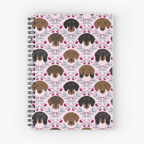 Item preview, Dachshunds in Pink designed and sold by Spinyflowerart.