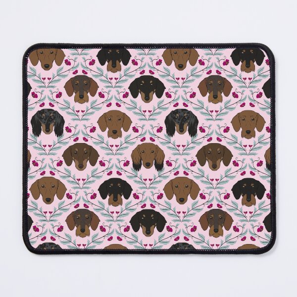 Item preview, Dachshunds in Pink designed and sold by Spinyflowerart.