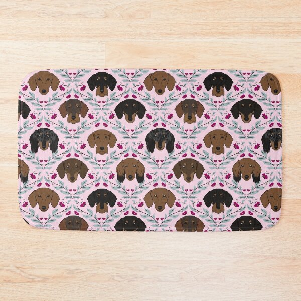 Item preview, Dachshunds in Pink designed and sold by Spinyflowerart.