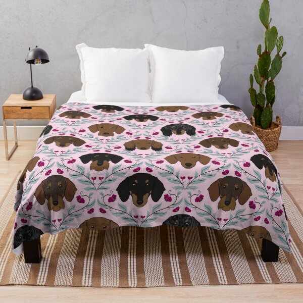Item preview, Dachshunds in Pink designed and sold by Spinyflowerart.