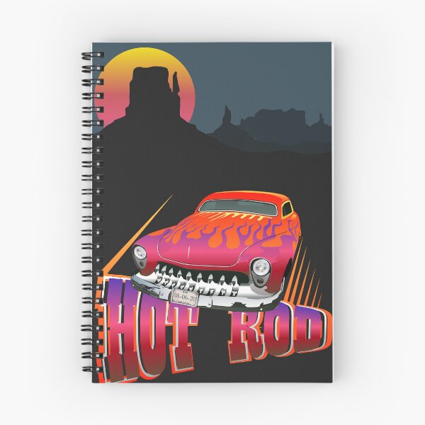 Item preview, hot rod muscle car car flame landscape sunset designed and sold by Achille3777.