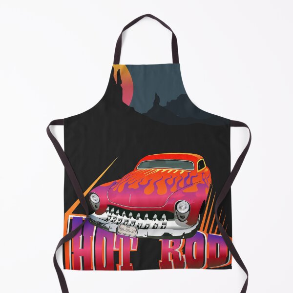 Item preview, hot rod muscle car car flame landscape sunset designed and sold by Achille3777.