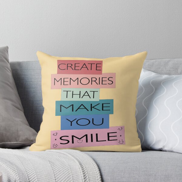 Item preview, Create Memories That Make You Smile, Colorful Positive Quote T-Shirt designed and sold by SARJOU.