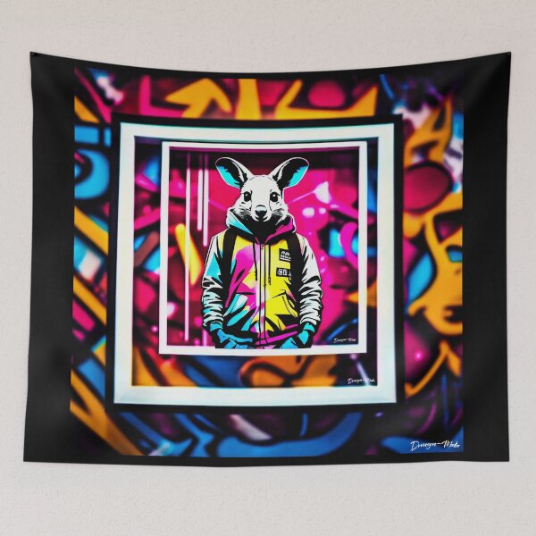 Item preview, Urban graffiti street art Kangeroo designed and sold by Drone-tees.