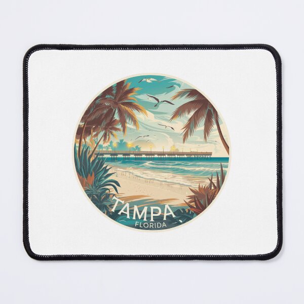 Item preview, Tampa Florida | Retro Beach Sunset Design - Tropical Coastal Vibes designed and sold by CircinusStore.