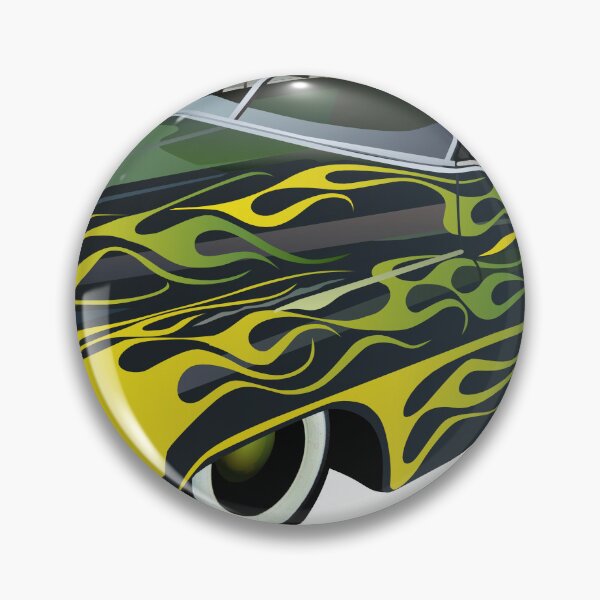 Item preview, american car hot rod muscle car flame vintage designed and sold by Achille3777.
