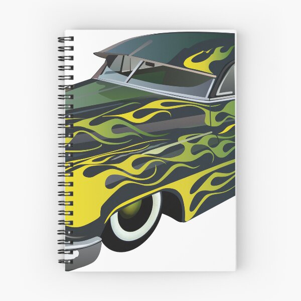 Item preview, american car hot rod muscle car flame vintage designed and sold by Achille3777.