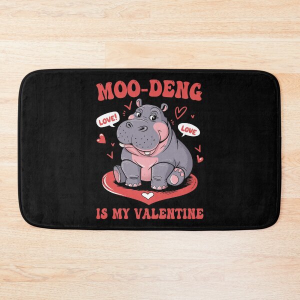 Item preview, Valentine's Day Love Cute Funny Moo-Deng Is My Valentine designed and sold by Dream-Art-Wear.