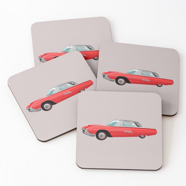 Item preview, 1963 Red Hot Hot Rod Antique Car on Taupe Half-Drop Repeat 5748 designed and sold by Art in My Loft.