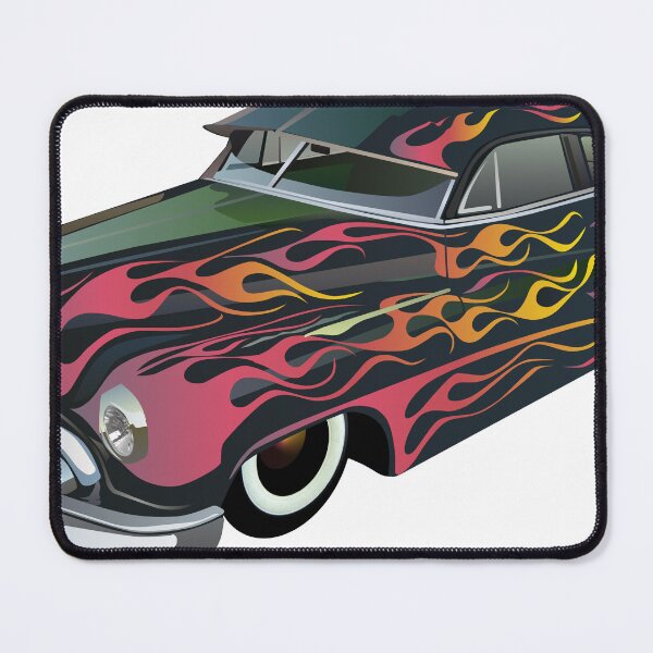 Item preview, american car hot rod muscle car flame vintage road designed and sold by Achille3777.